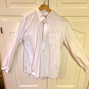 Brooks Brothers, white Red Fleece button down shirt, good condition, light wear